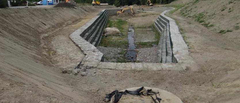 Regulacja Warszewca. Zbiornik drogi i w poślizgu