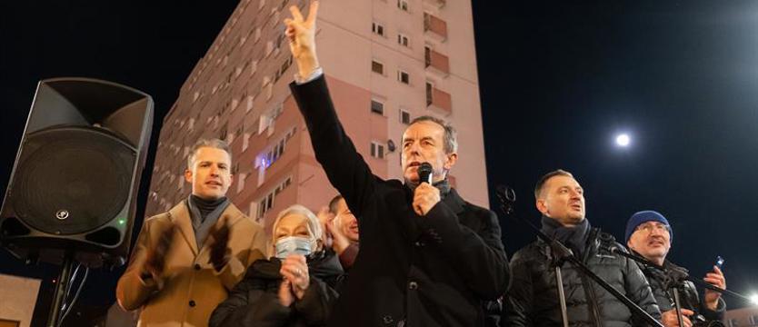 Protest przeciwko "Lex TVN" w Szczecinie