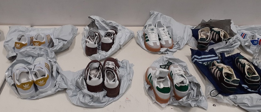 Podrobione buty i odzież z Chin zatrzymane w Szczecinie