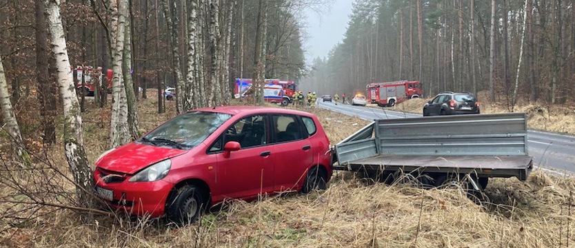 Wypadek na ul. prof. Żuka w Zdunowie