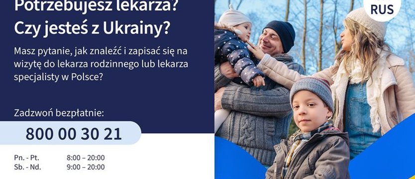 Infolinia WHO dla pacjentów z Ukrainy