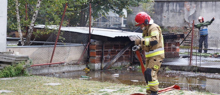 Pożar w centrum Szczecina. Trzeba było ewakuować 120 osób