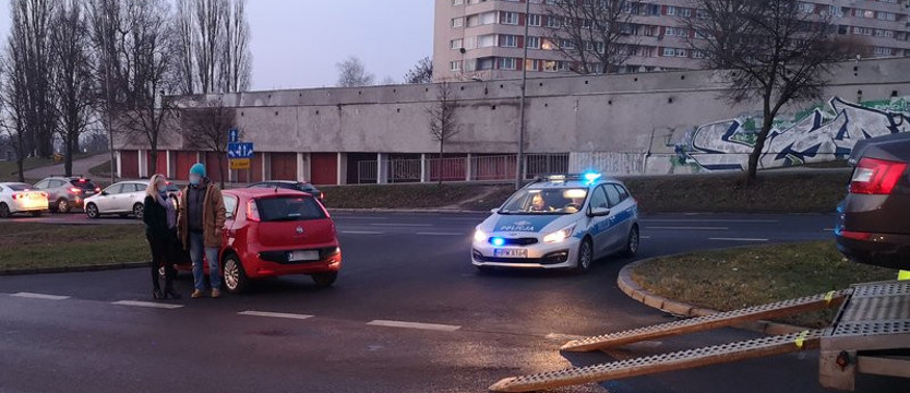 Kolizja na ul. 26 Kwietnia w Szczecinie