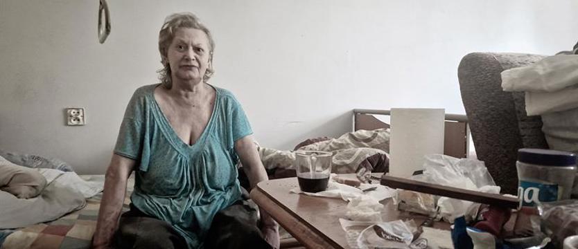 Po eksmisji. Schorowana, biedna, bezradna