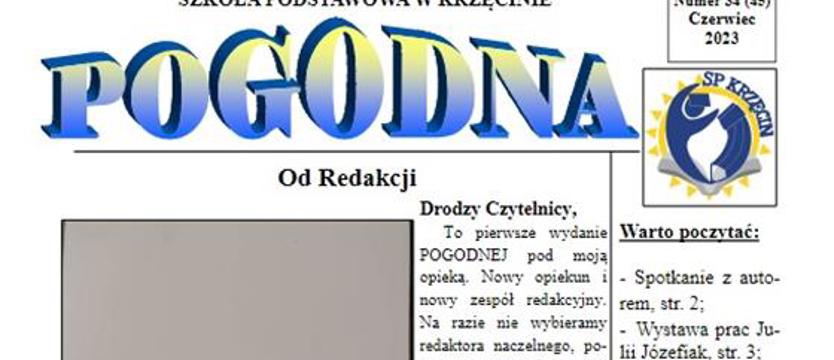 „Pogodna" z pogodnej szkoły w Krzęcinie