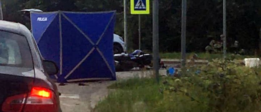 Motocyklista zginął w wypadku w Mierzynie