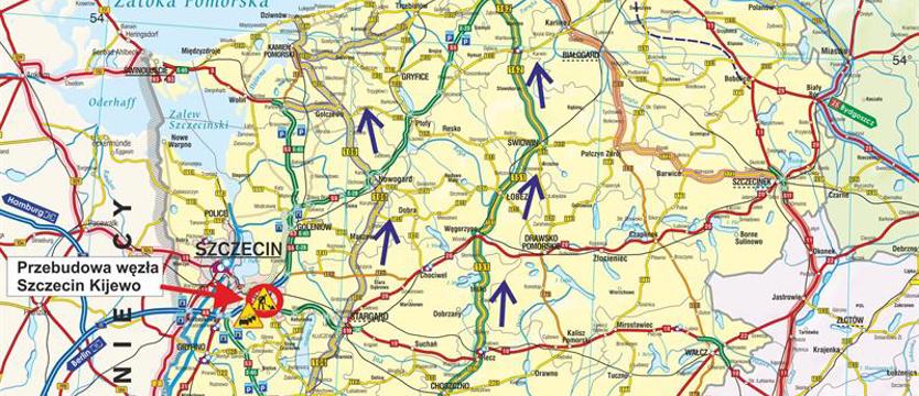 Węzeł Szczecin Kijewo w budowie. Jak w weekendy ominąć to wąskie gardło
