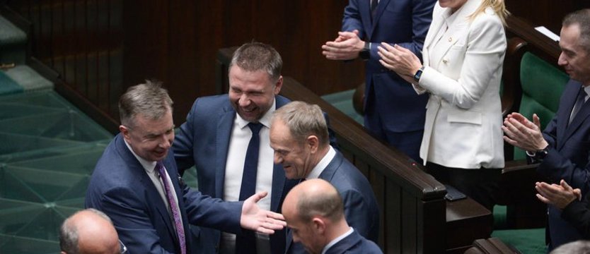 Sejm udzielił wotum zaufania rządowi premiera Donalda Tuska