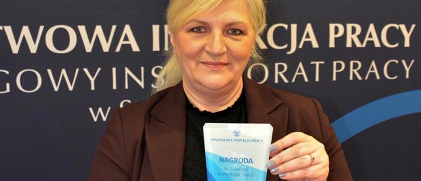 Dziennikarka Kuriera z ogólnopolską Nagrodą Głównego Inspektora Pracy