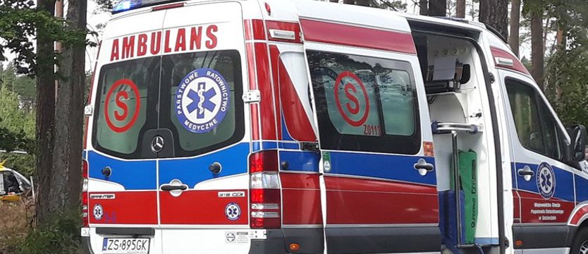 Dwie osoby ranne w wypadku busa pod Stargardem
