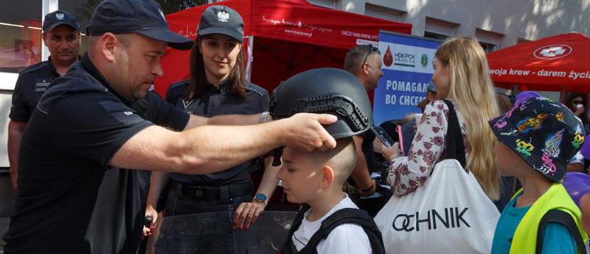 Dzień krwiodawcy z policją
