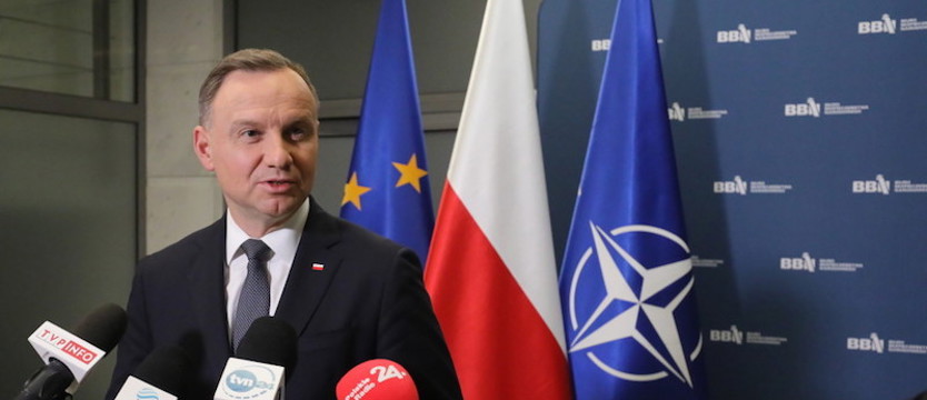 Prezydent: jest wysokie prawdopodobieństwo, że była to rakieta ukraińskiej obrony
