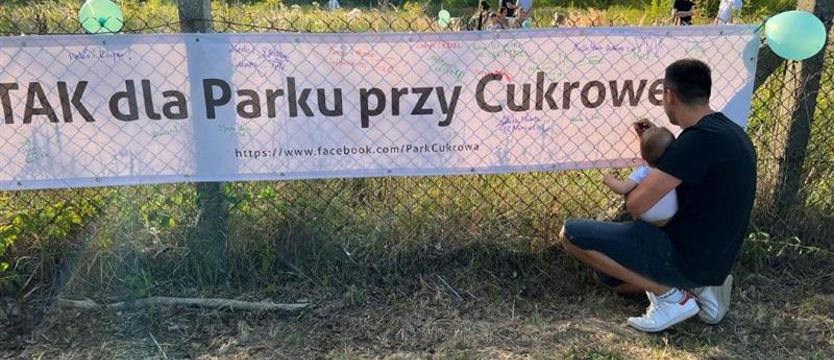 Inicjatywa obywatelska: „TAK dla parku przy Cukrowej". Mieszkańcy aranżują park