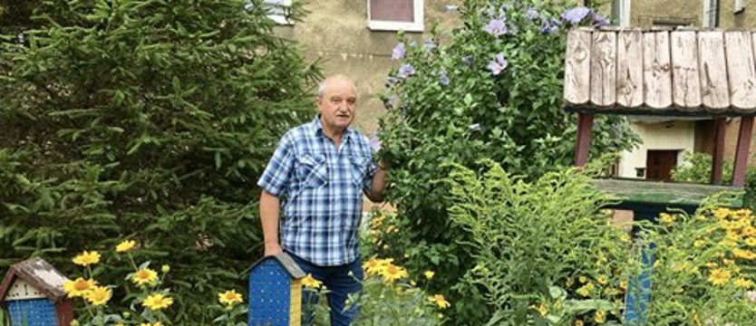 Zieleń i kwiaty to życie. Kolejarz z zacięciem ogrodnika