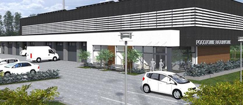 Umowa na budowę filii pogotowia w Koszalinie, Pyrzycach i w Drawsku
