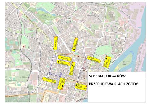 Objazdy pl. Zgody - stan docelowy