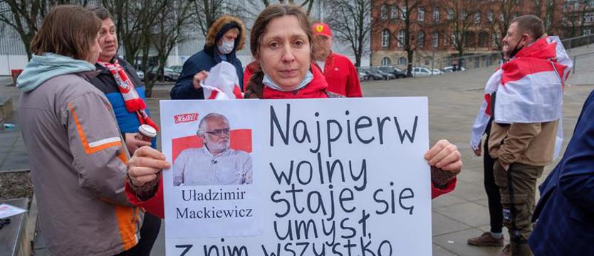 Wiec Białorusinów. Mówili o pogarszającej się sytuacji w ich ojczyźnie
