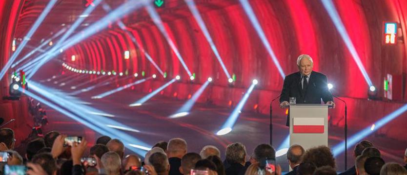 Otwarcie tunelu pod Świną. Kaczyński: Polska racja stanu, to jedność naszego państwa