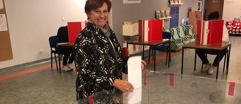 Halina Szymańska oddała głos w Łobzie