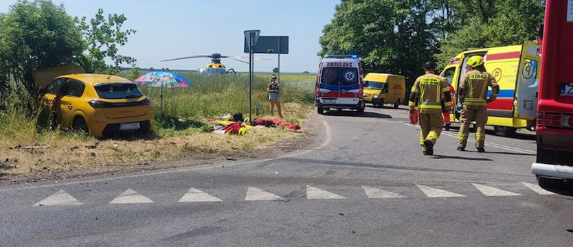 Wypadek na Chociwelce. Ranne trzy osoby, w tym 15-latka