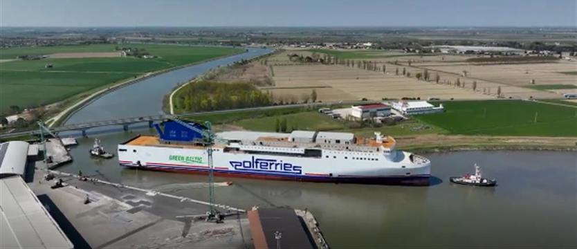 Nowy prom dla Polferries zwodowany