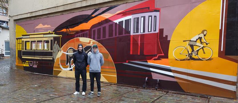 Nowy mural na magazynie BikeS gotowy