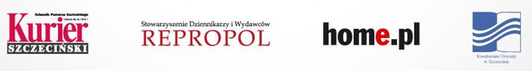Szkolny Pulitzer 2023 - loga organizatorów i patronów
