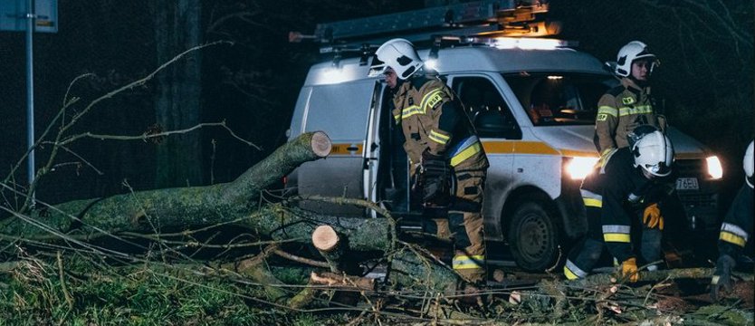Wichura robi zniszczenia w całym regionie. Interweniują strażacy