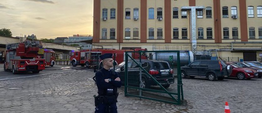 Pożar w szczecińskiej fabryce czekolady