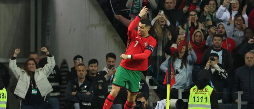 Piłka nożna. Polska przegrała z Portugalią 1:5 w meczu Ligi Narodów