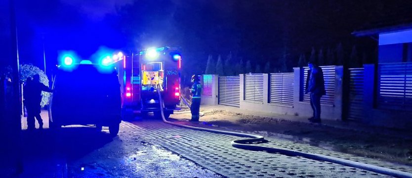 Pożar na Warszewie. Jedna osoba w szpitalu