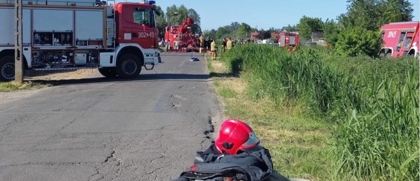 Gasili pożar na wysypisku, zablokowali ul. Marynarską w Szczecinie 