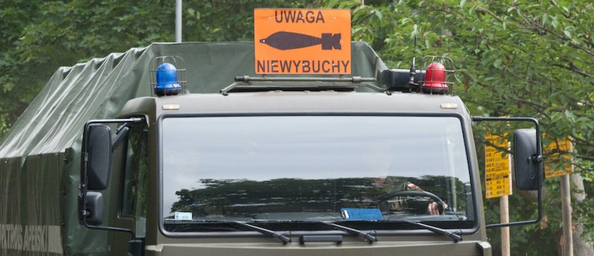 Saperzy zakończyli usuwanie jednego niewybuchu i pojechali po drugi