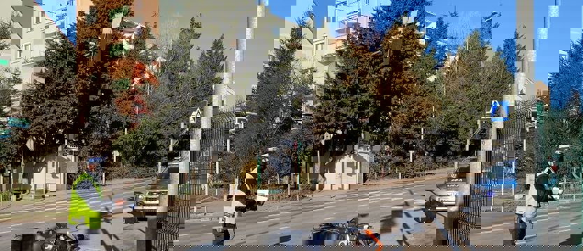 Zderzenie motocykla z autem osobowym. Nie ma utrudnień w ruchu