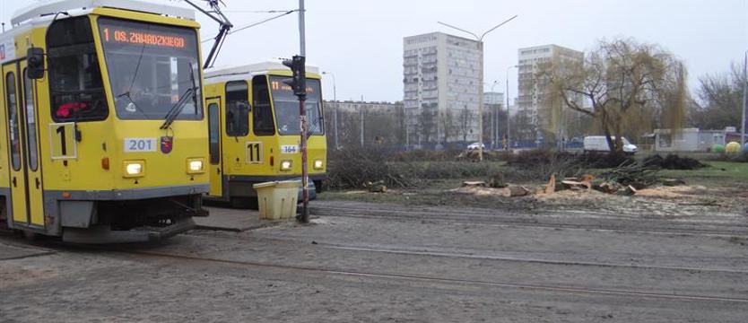 Od ul. Kolumba po pętlę Pomorzany. Piły, palniki i koparki na placu przebudowy
