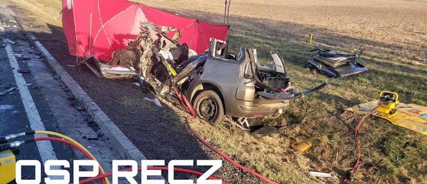 Śmiertelny wypadek na DK10 pod Reczem
