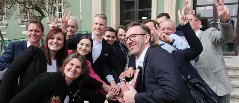 Radni KO świętują zwycięstwo w Szczecinie