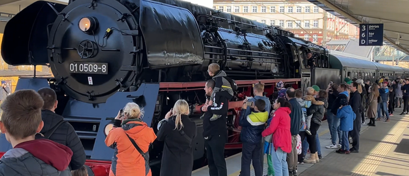 Zabytkowa lokomotywa przyjechała z Berlina do Szczecina