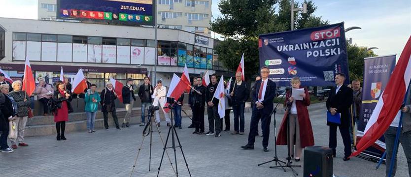Na placu Adamowicza: „Stop ukrainizacji Polski”