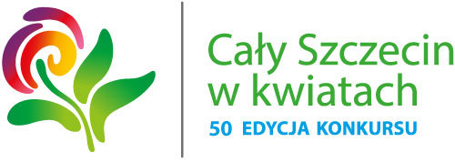 Cały Szczecin w kwiatach 50 edycja konkursu logo