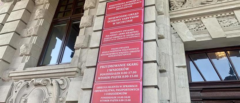Zachodniopomorski Urząd Wojewódzki będzie zamknięty 2 stycznia