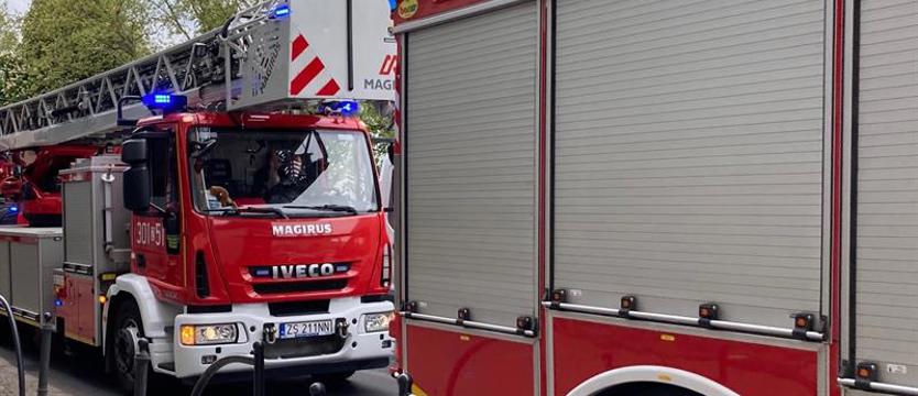 Pożar od pioruna w Warzymicach