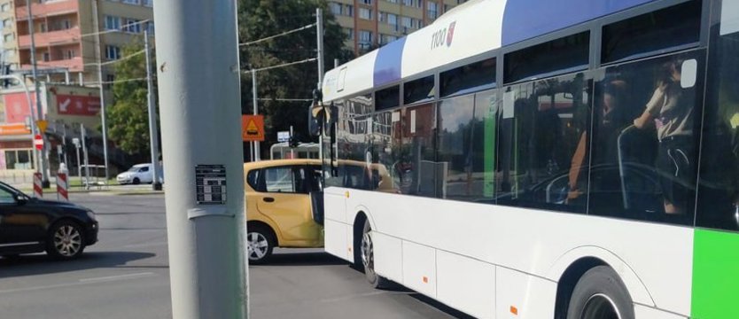 Dwie kolizje na pl. Rodła w Szczecinie