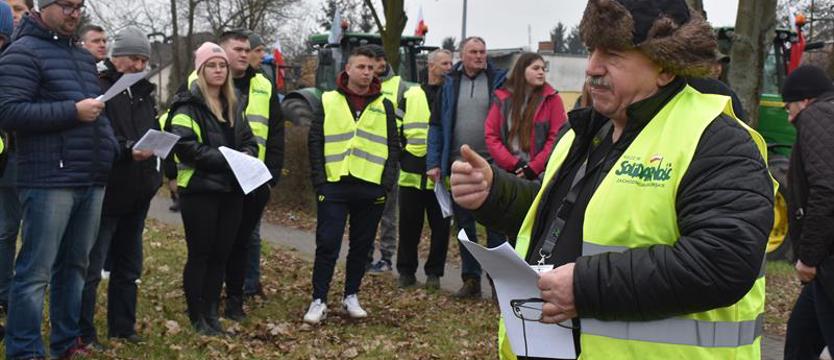 Walentynkowe protesty. Rolnicy znów blokowali drogi województwa