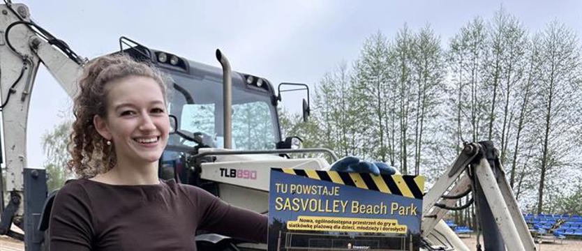 Nad Miedwiem powstaje kompleks boisk do gry w siatkówkę plażową