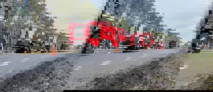 Przewrócona ciężarówka na „trójce”. Policja szuka świadków zdarzenia