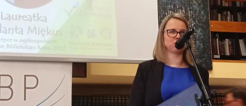 Tytuł Bibliotekarza Roku dla Jolanty Miękus z Goleniowa
