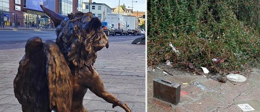 Wyrwał gryfika i porzucił. Kto widział złodzieja?