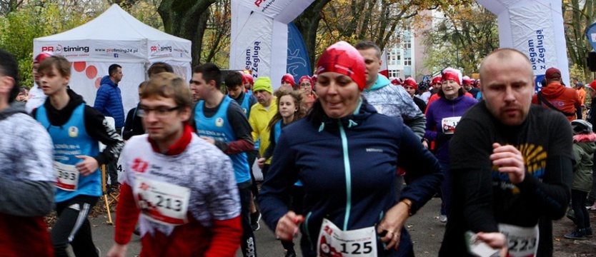 Trzeci Bieg Niepodległości w parku Żeromskiego