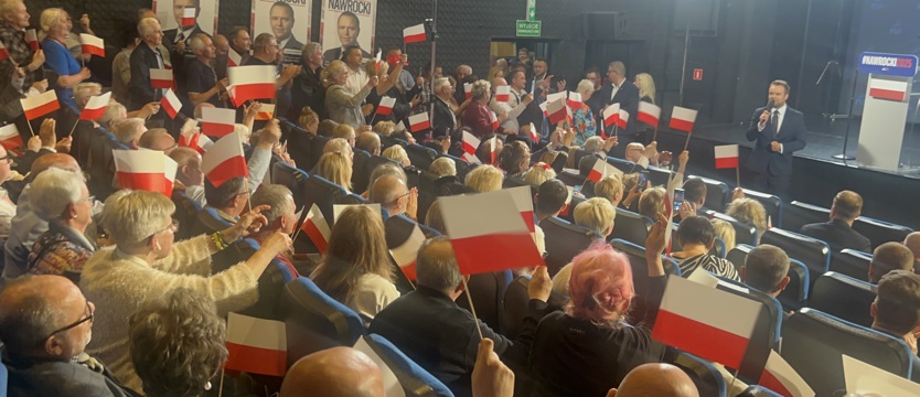 Jarosław Kaczyński w Gryfinie. Na finiszu kampanii prezes PiS mobilizuje wyborców Nawrockiego